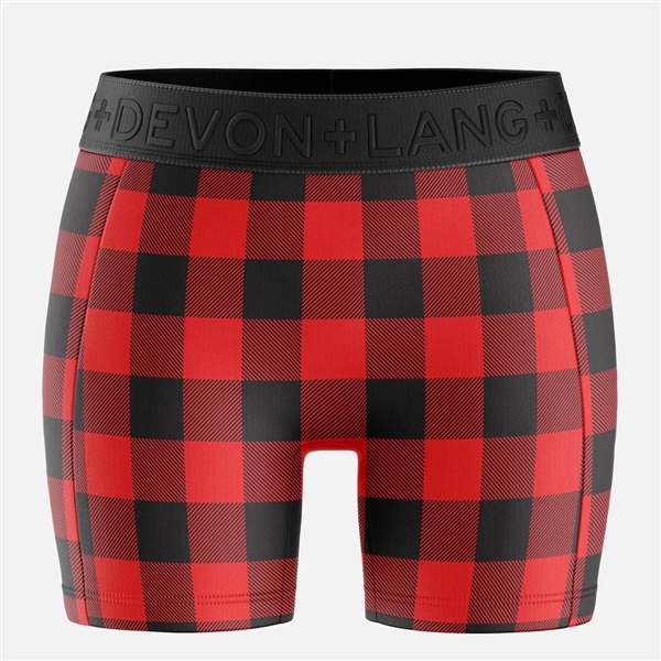 Devon Lang Women's Bria Boxers  Buffalo Plaid