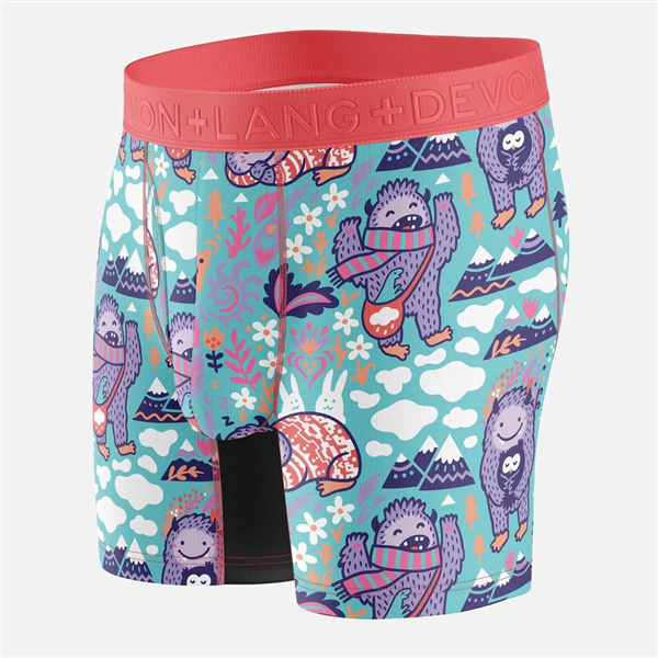 Devon Lang Men's Boxers Journey Cozy Yeti