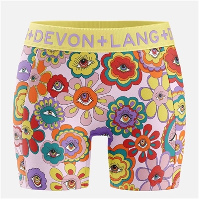 Devon Lang Women's Bria Boxers  Trippy Hippy Dazy