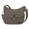 Travelon Anti-Theft Courier Hobo Crossbody Bag Stone