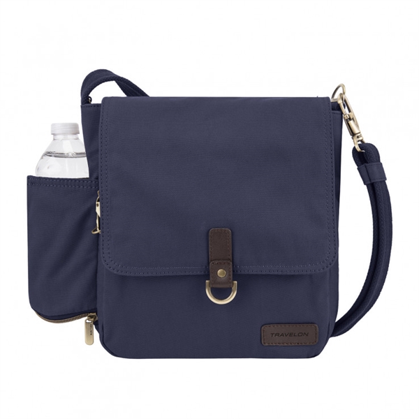 Travelon Anti-Theft Courier Tour Bag Medium Navy