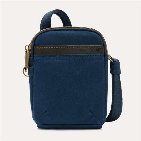 Travelon Anti-Theft Courier Mini Crossbody Navy