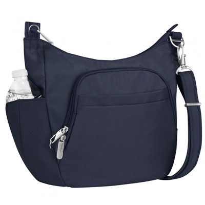 Travelon Anti-Theft Classic Crossbody Bucket Bag Midnight