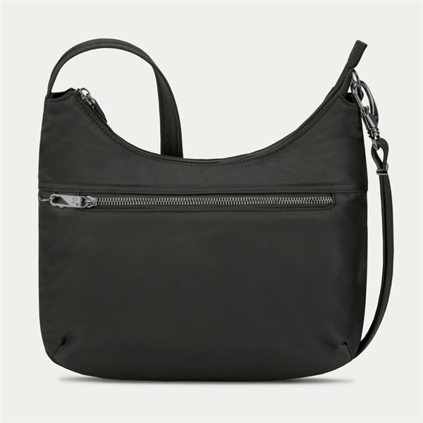 Travelon Anti-Theft Tailored Hobo Crossbody Bag Black Onyx