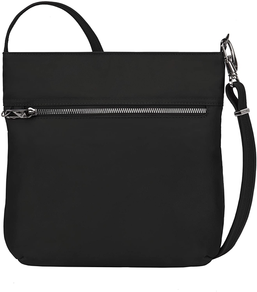 Travelon Anti-Theft Tailored Slim Crossbody Bag Black Onyx