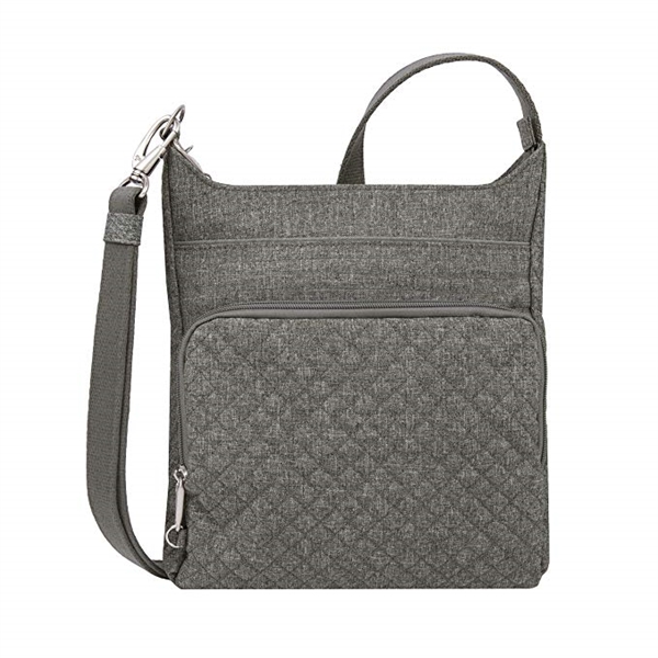 Travelon Anti-Theft Boho Crossbody Grey Heather