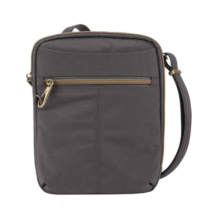 Travelon Anti Theft Signature Slim Day Bag Smoke