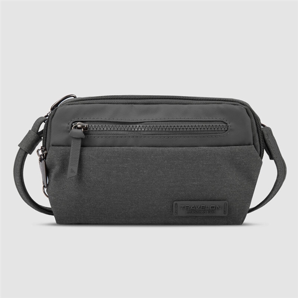 Travelon Anti-Theft Metro Convertible Small Crossbody Heather Gray