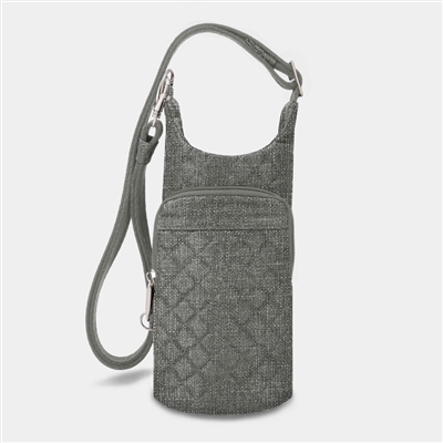 Travelon Anti-Theft Boho Water Bottle Tote Grey Heather