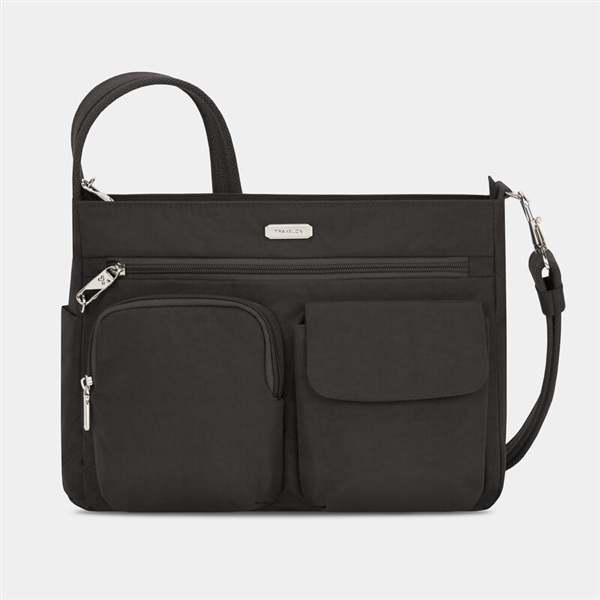 Travelon Anti-Theft Essentials Patch Pocket Crossbody Black