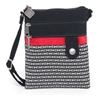 Jak's Grab & Go Crossbody Pouch Black White Red