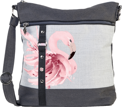 flamingo cross body bag