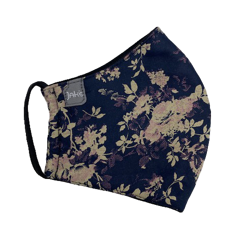 Face Mask Jak's Floral Black