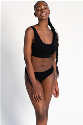 Bamboo Bralette Black