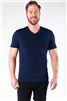 Bamboo T-shirt Men's V Neck Short Sleeve Ink