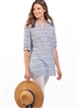 Cotton Stripe Tunic Denim