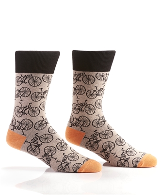 YoSox Men's Crew Socks Bicycles