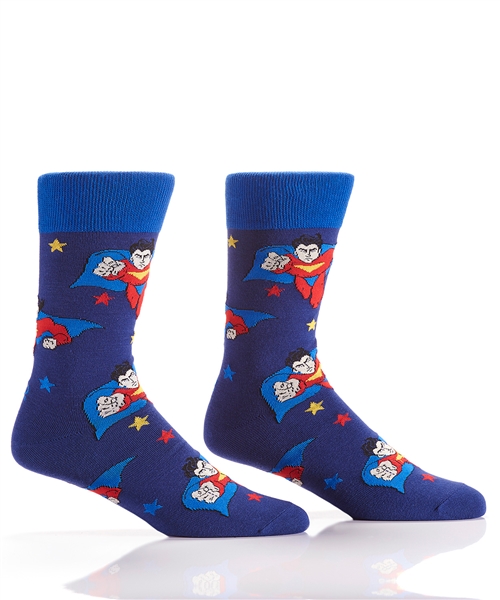 YoSox Socks Men's Crew Superhero