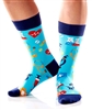 YoSox Socks Women's Crew Medical Turquoise