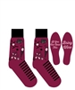 YoSox Socks Women's Crew Bring Wine