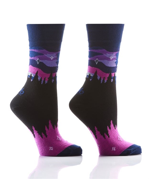 YoSox Socks Women's Crew Northern Lights