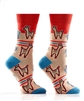 YoSox Women's Crew Socks Llamas and Cactus