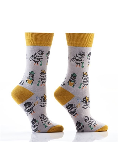 YoSox Socks Women's Crew Bee Keepers