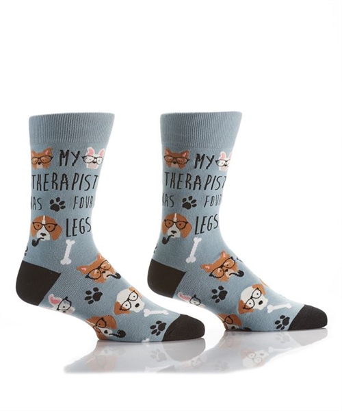 YoSox Socks Men's Crew Dog Therapy