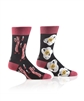 YoSox Socks Men's Crew Bacon & Eggs