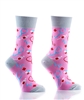 YoSox Socks Women's Crew Medical Pink