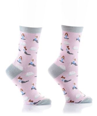 YoSox Socks Women's Crew Yoga Fitness