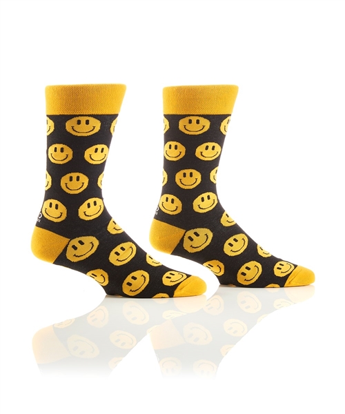 YoSox Men's Crew Socks Pure Happiness