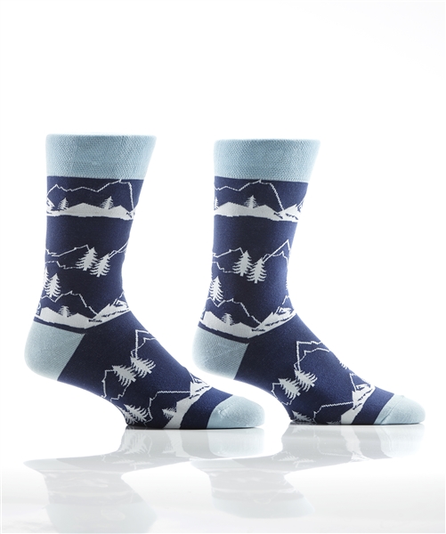 YoSox Men's Crew Socks Snow Day