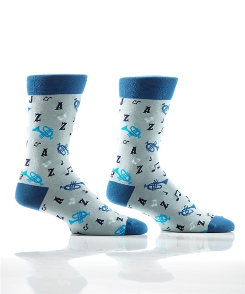 YoSox Men's Crew Socks Jazzy