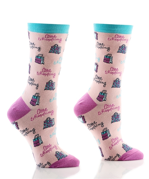 YoSox Women's Crew Socks Gone Shopping