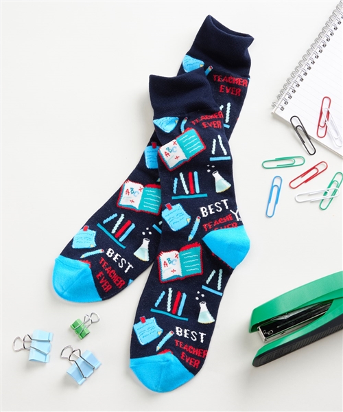 YoSox Men's Crew Socks Best Teacher