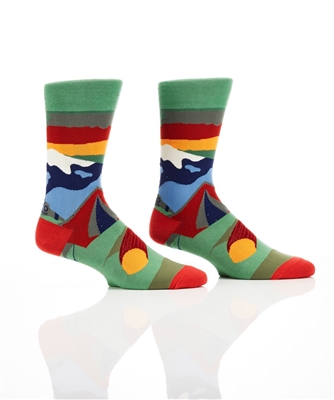 YoSox Men's Crew Socks Camping