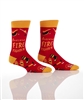 YoSox Men's Crew Socks Firefighter