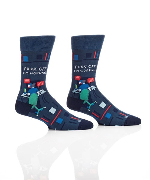 YoSox Men's Crew Socks Working