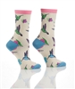 YoSox Women's Crew Socks Hummingbirds