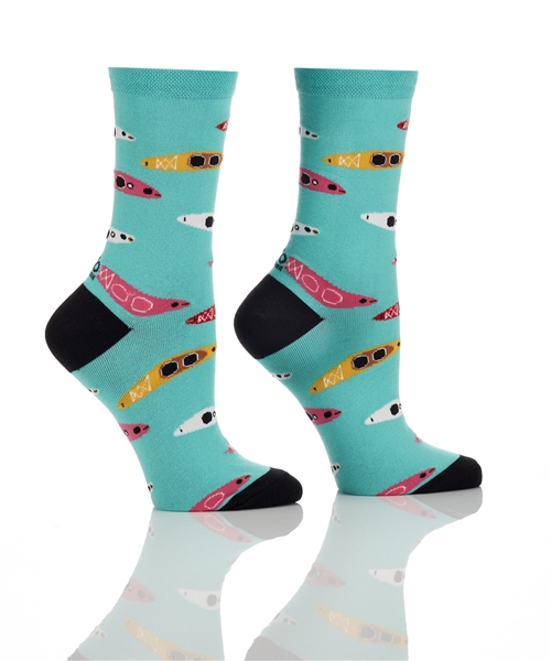 YoSox Women's Crew Socks Kayaks