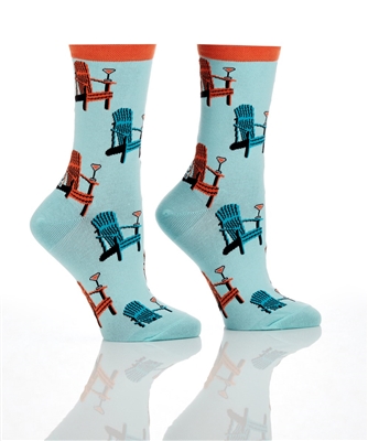 YoSox Women's Crew Socks Muskoka Chair