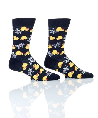 YoSox Men's Crew Socks Duck You Lookin At