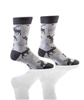 YoSox Men's Crew Socks Buffalo Plaid Moose