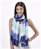 Scarf Wave Pattern Blue