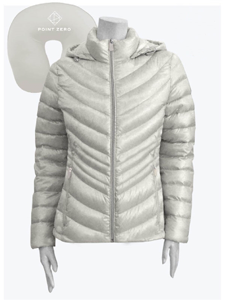 Point Zero Ultralight Quilted Packable Jacket Fawn)