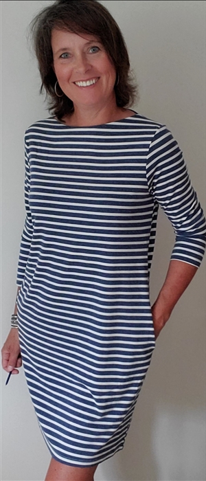 boat neck t shirt dress