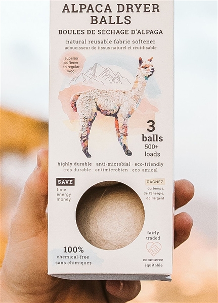 Alpaca Dryer Balls Box of 3