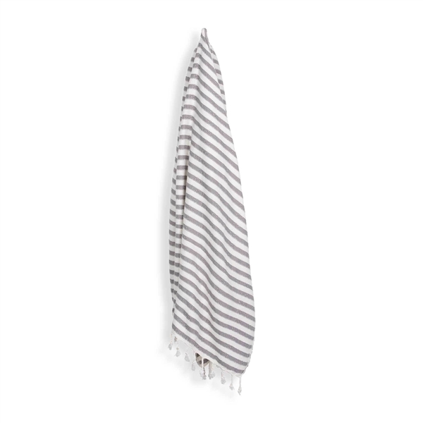 Turkish Towel Bamboo Zebra Slate