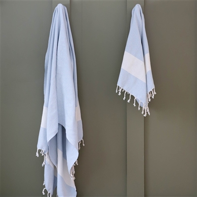 Turkish Towel Diamond Iceberg Blue